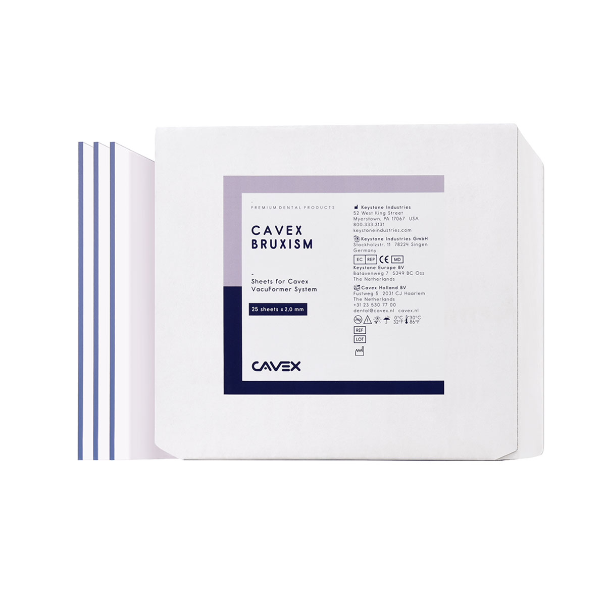 Cavex Vf Bruxism 125 x 125 mm 2,00 mm, 25 stk.