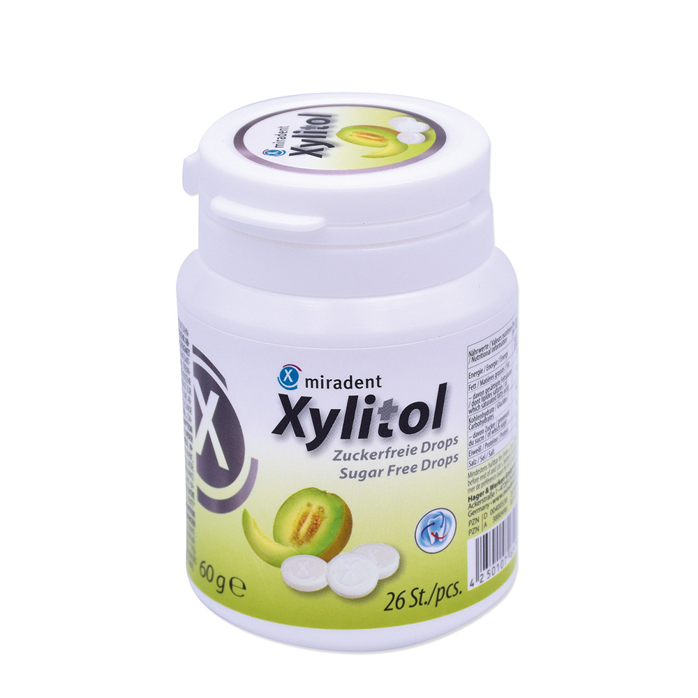 miradent Xylitol Dråber Melon, 60g dosis