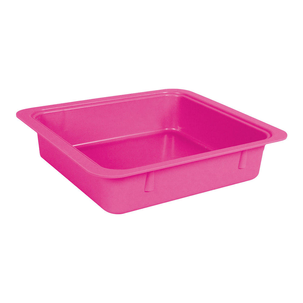 Materialbakke enkelt neonpink, stk.