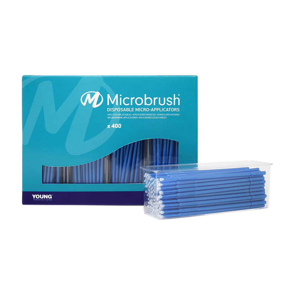 Microbrush plus regular blå, 400 stk.