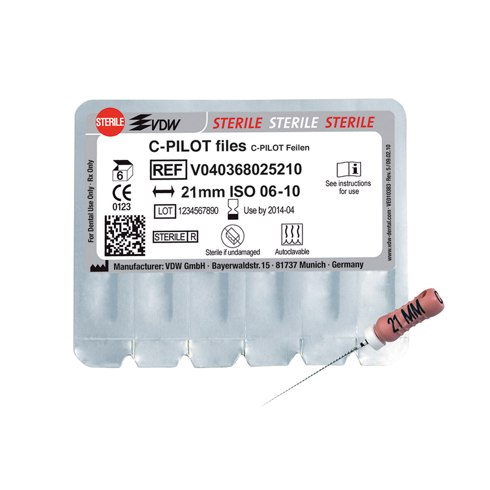 C-Pilot Feilen steril 008 21 mm, 6 stk.
