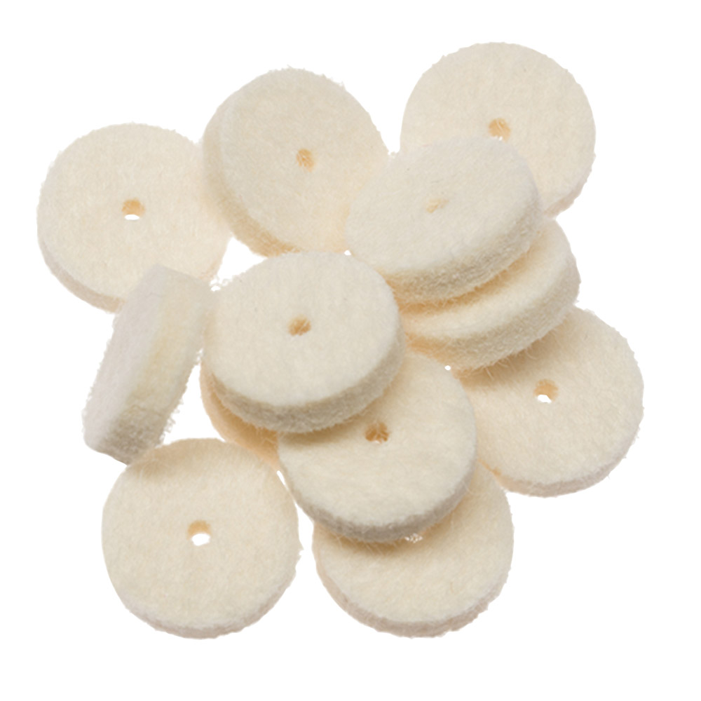 Filt hjul uden imprægnering, 100 stykker