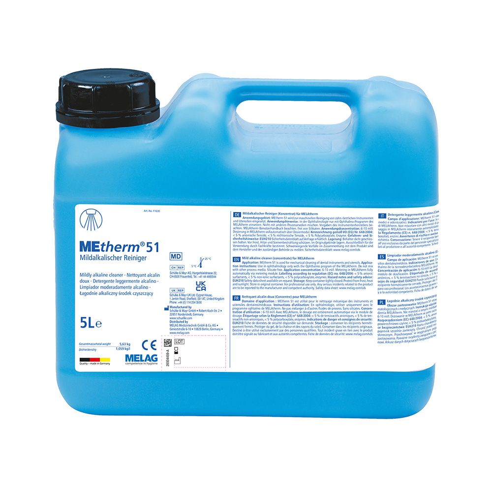 MEtherm 51 Mildalkalisk rengøringsmiddel, 5 L dunk