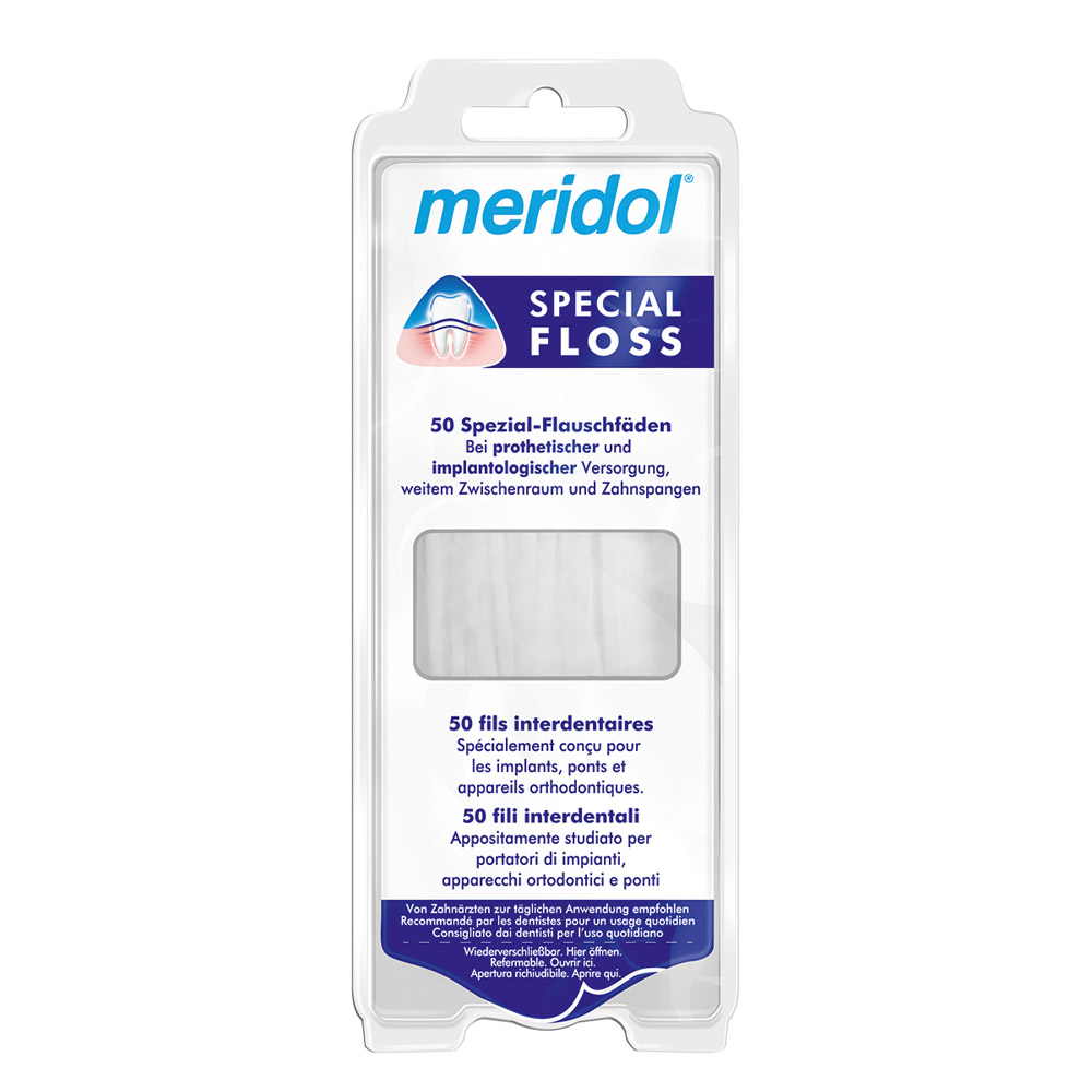 Meridol special tandtråd, 50 stk.