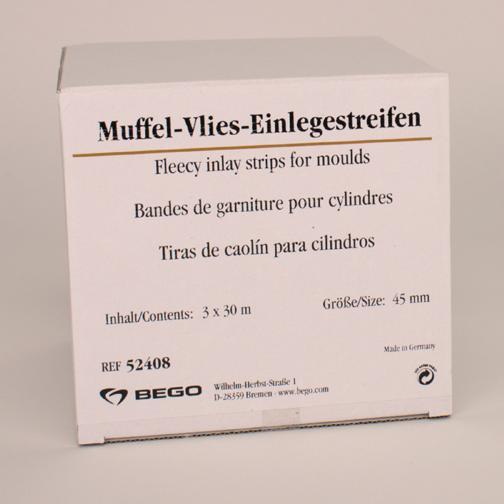 Muffel-vliesindsatsstrimmel 45 mm, pakke