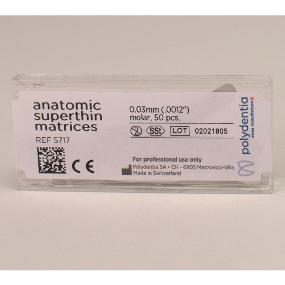 Matrixer supertynde 0,03 mm 6,3 molar, 50 stk.