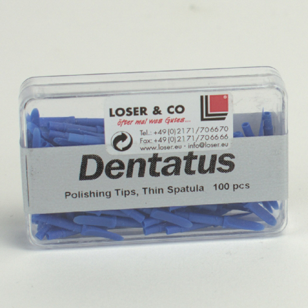 Dentatus KST spids tynd blå, 100 stk.