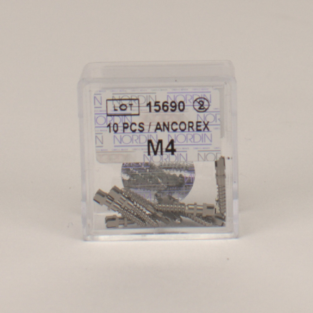 Ancorex Skruepinde M4, 10 stk.