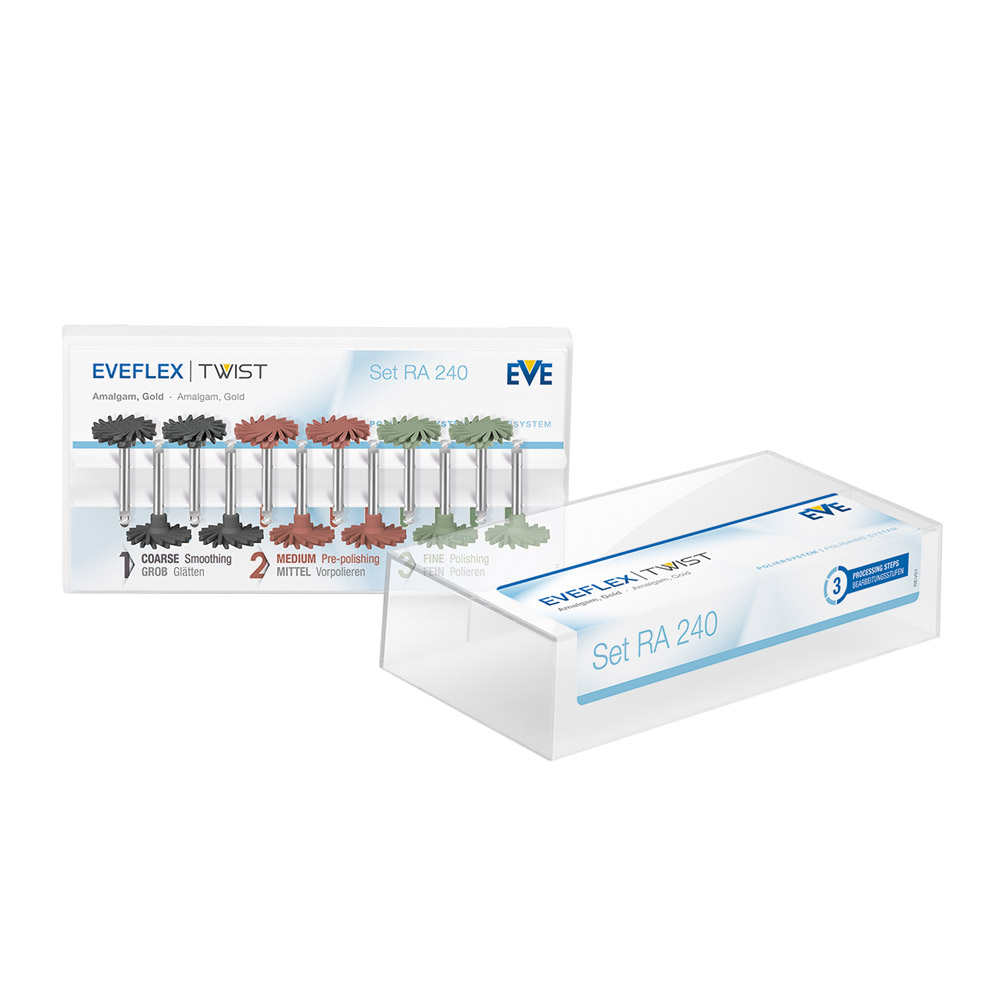 Eveflex Twist Polermaskine Wst 3x4, Sæt