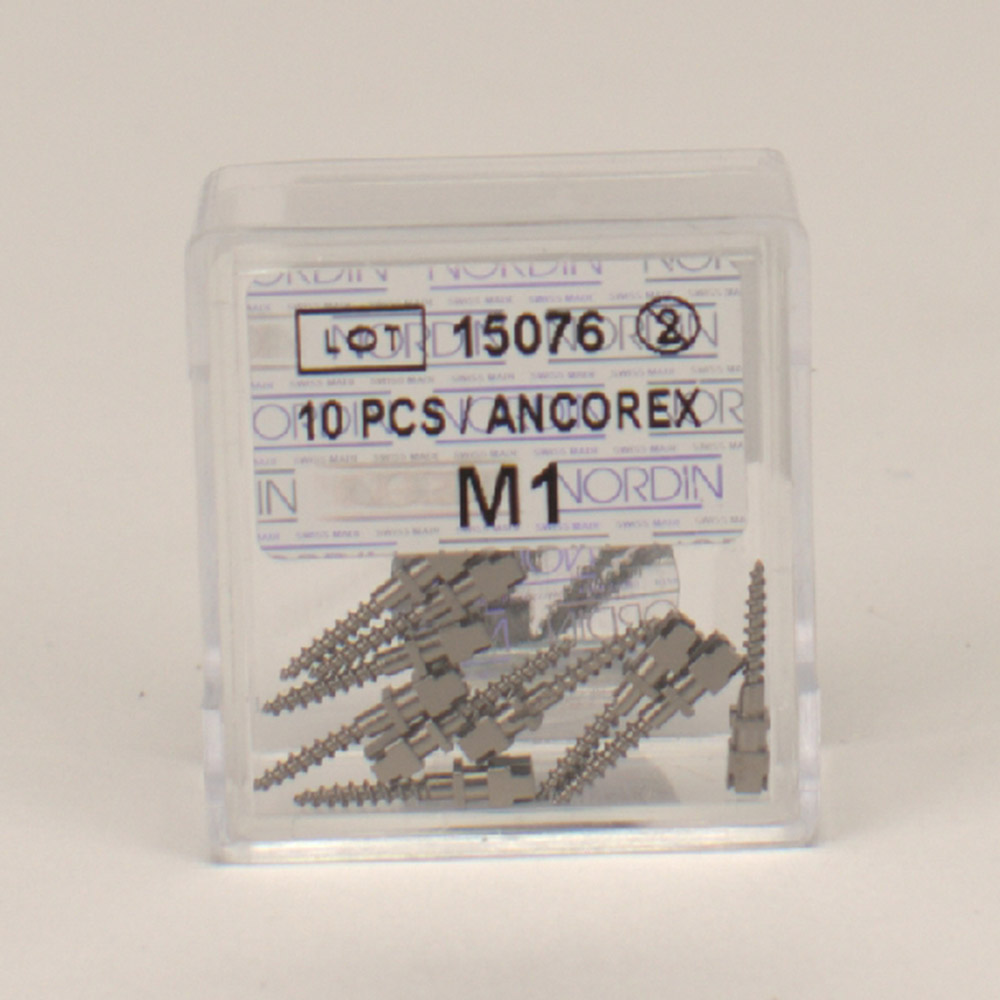 Ancorex Skruepinde M1, 10 stk.
