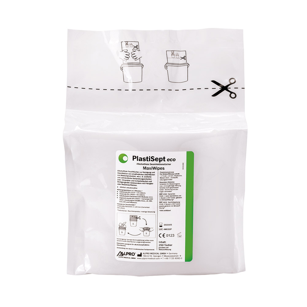 PlastiSept eco MaxiWipes, 4 x 250 servietter
