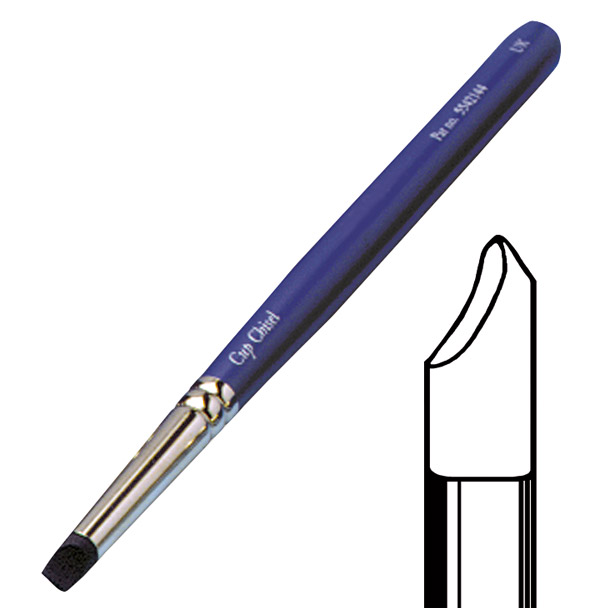 Siliconebørste modelleringsinstrument Cup-Chisel sort, stk.