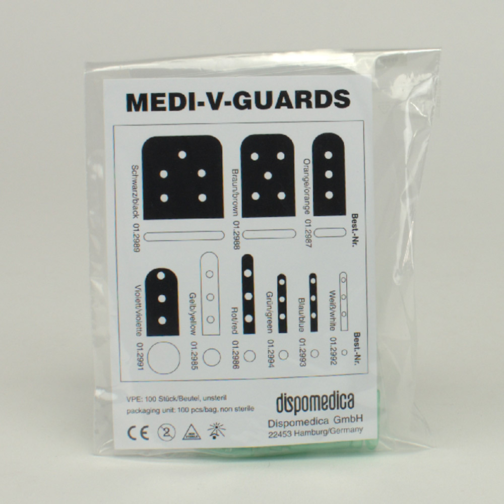 Medi-V-Guards grøn 2,8 mm, 100 stykker
