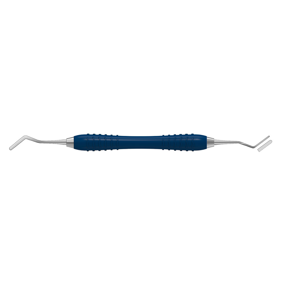 Heidemann spartel 2,0/0,3 mm fleksibel Colori silikonehåndtag blå, stk.