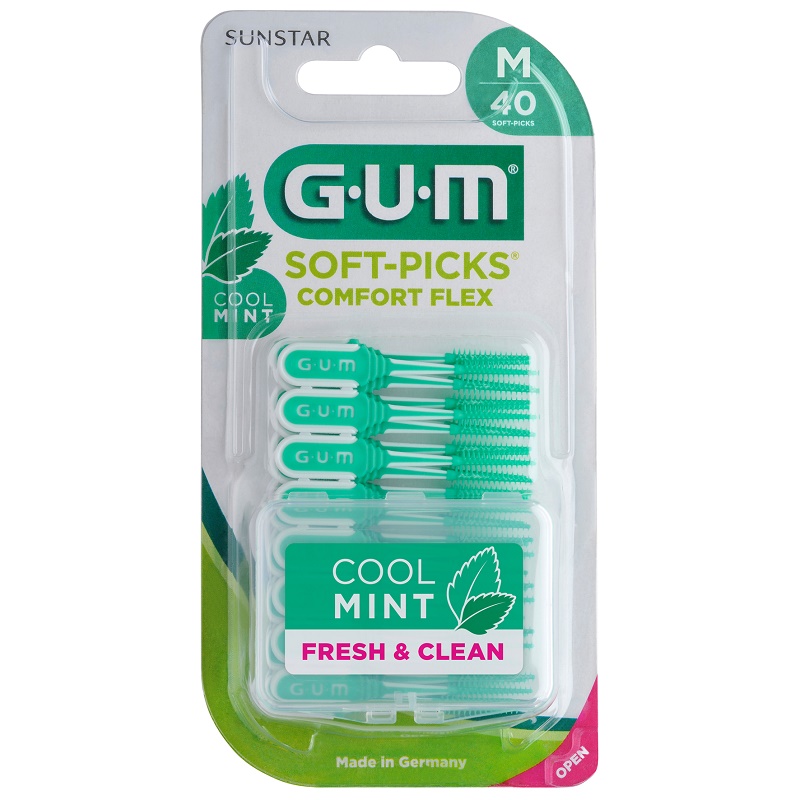 GUM Soft-Picks Comfort Flex mint medium, 40 stk.