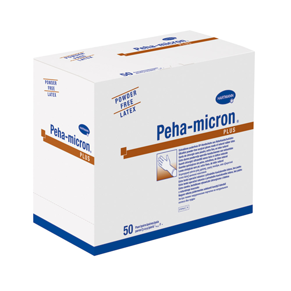 Peha-Micron Plus handske pudderfri steril str. 7,5, 50 par