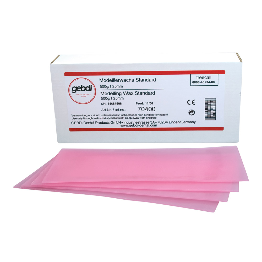 Modelleringsvoksplader standard vinter 1,25 mm, 500 g