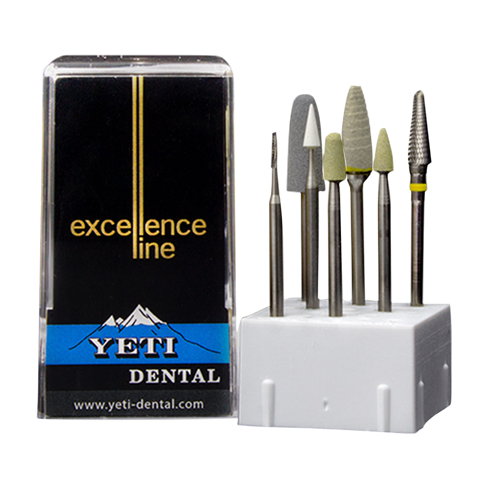 Zirkon slibesæt excellence line, 7 dele