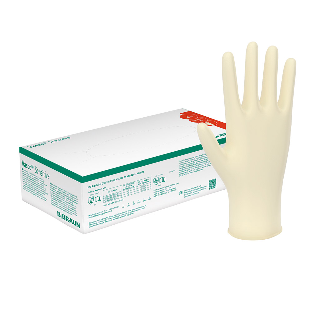 Vasco Sensitive handske pudderfri str. XS, 100 stk.