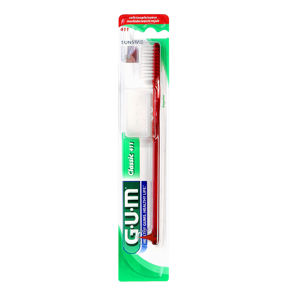 GUM Classic stor blød tandbørste, stk. blisterpakning