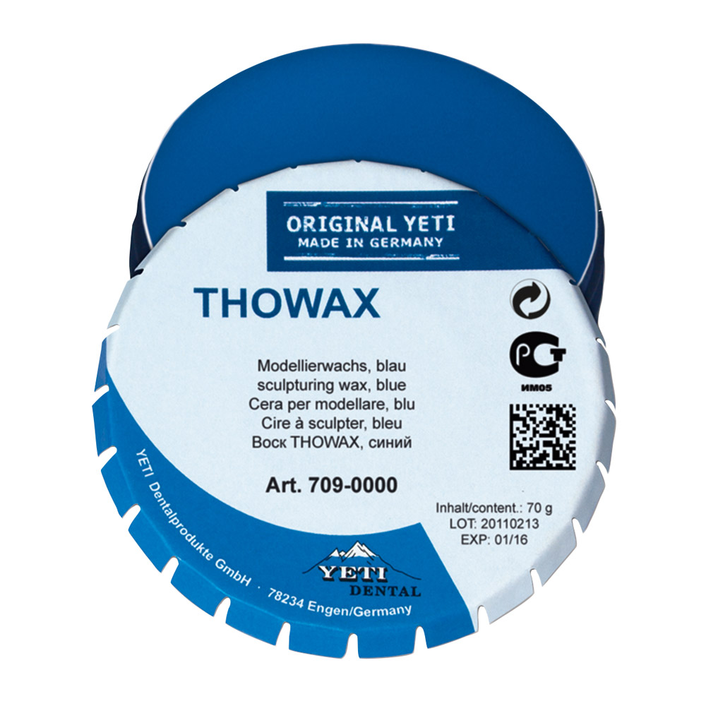 Thowax modelleringsvoks blå, 70 g