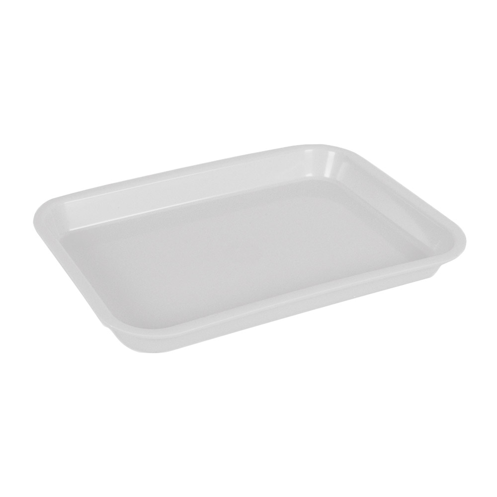 Mini-bakke uden inddeling, hvid, stk.