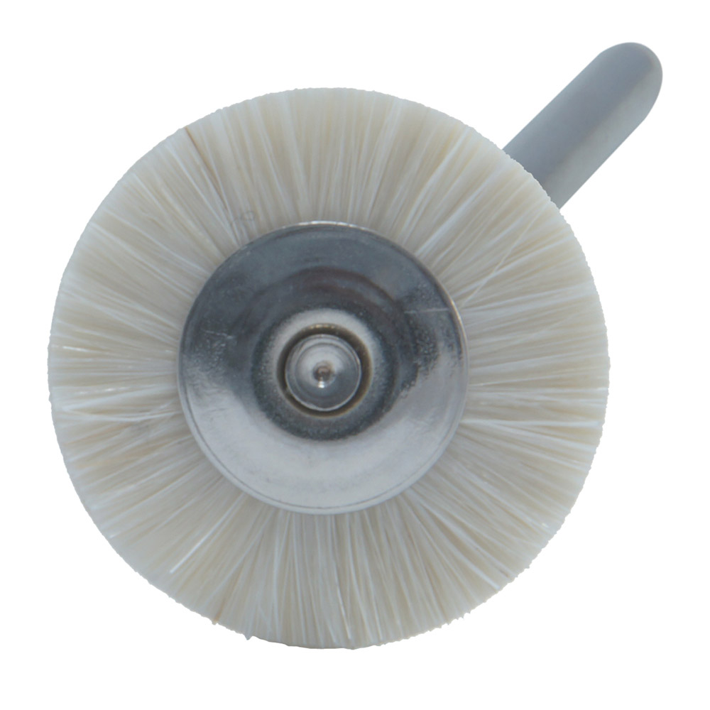 Mini-børster af gedehår 19 mm hvide, 144 stk.