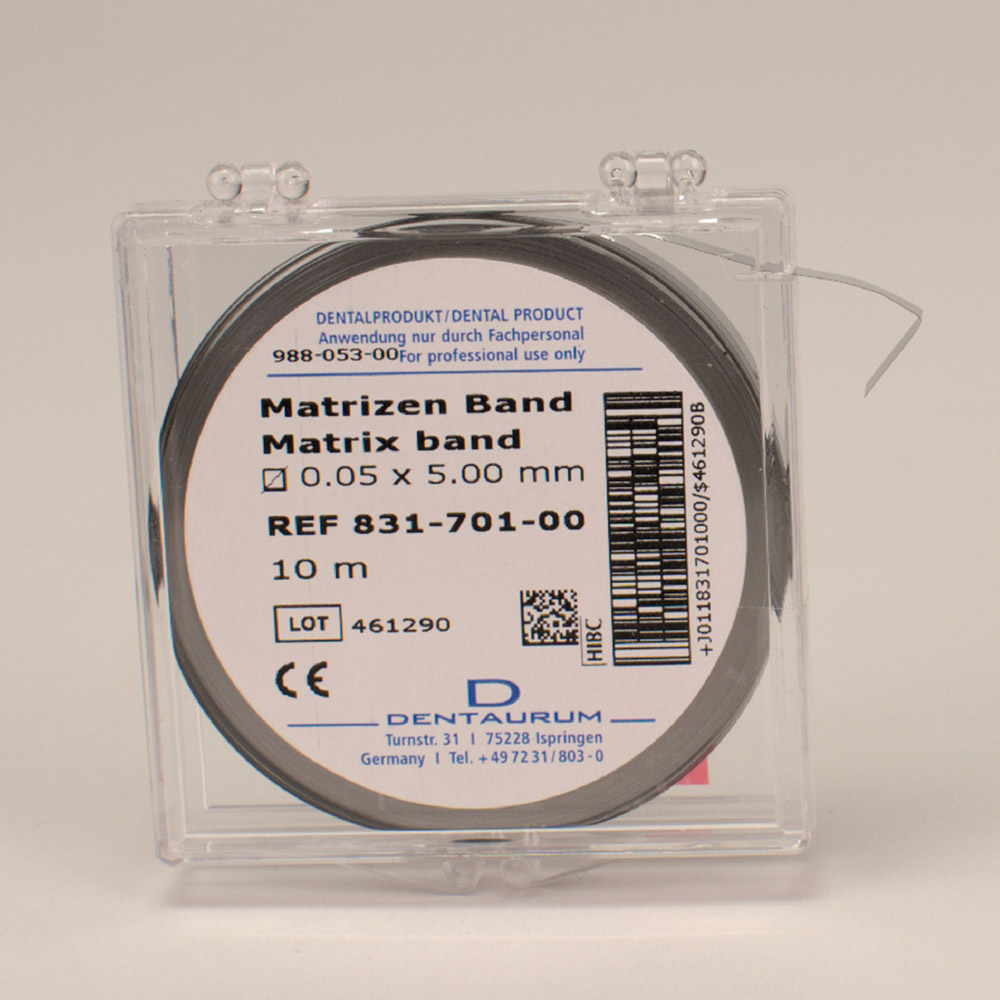 Matrixbånd 0,05 x 5,0 mm, 10 m