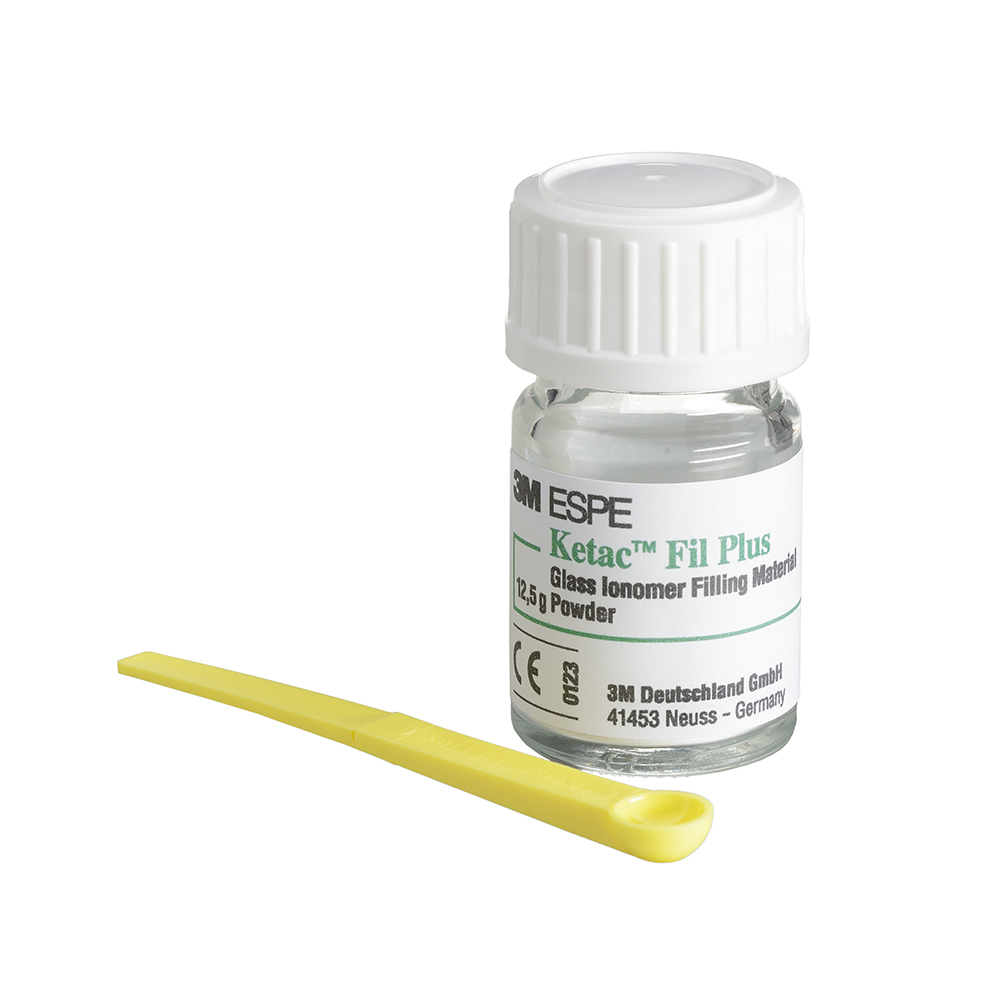Ketac Fil Plus A2 lys gul pulver, 12,5 g