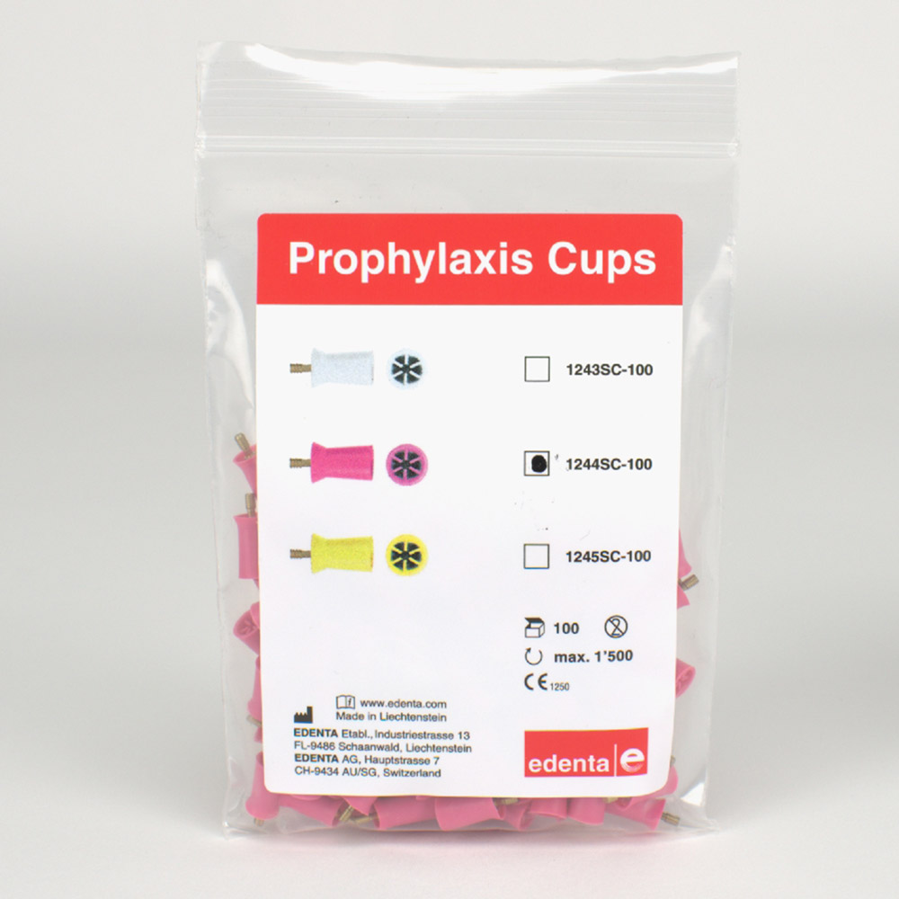 Prophy poleringsmiddel rosa SC 1244, 100 stk.
