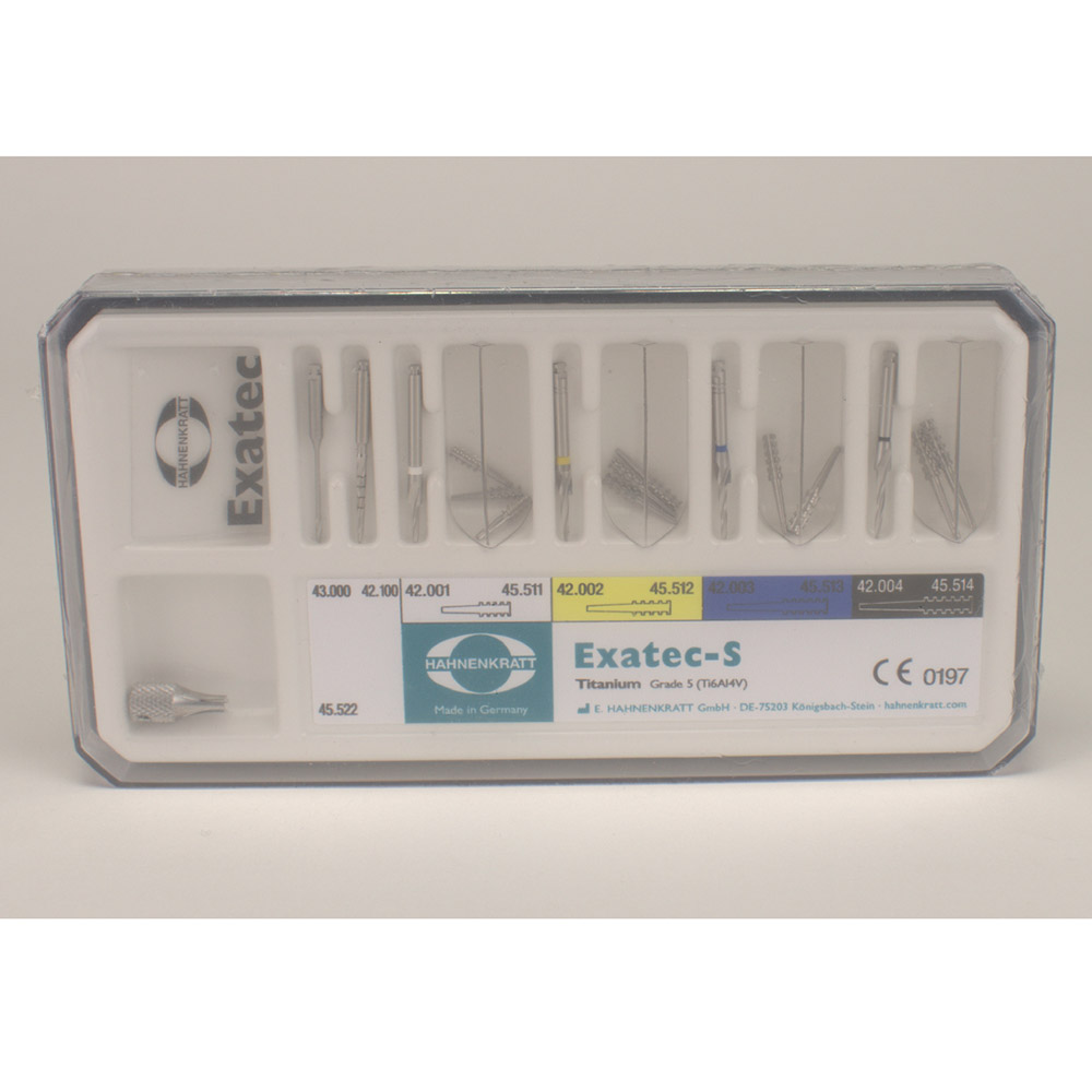 Exatec S Titanstifter, standard sortiment