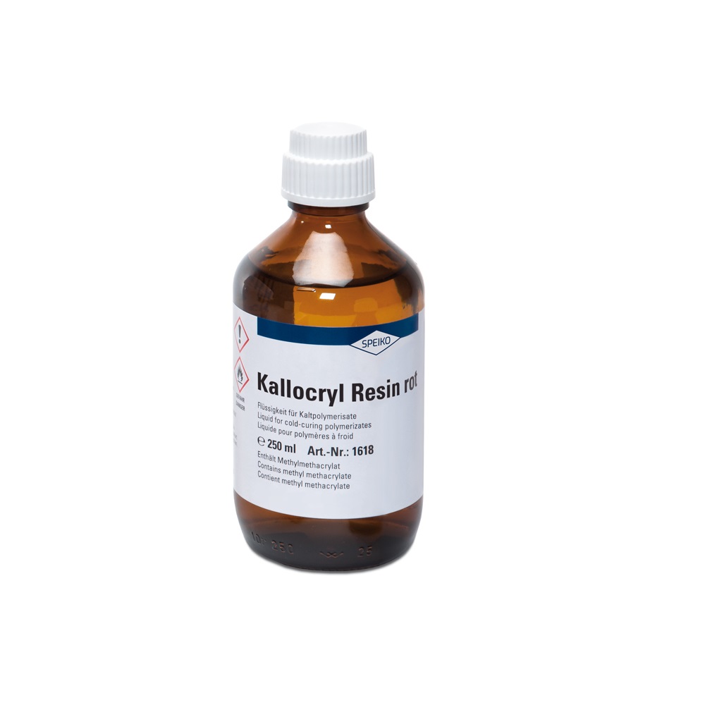 Kallocryl Resin rød væske 250 ml