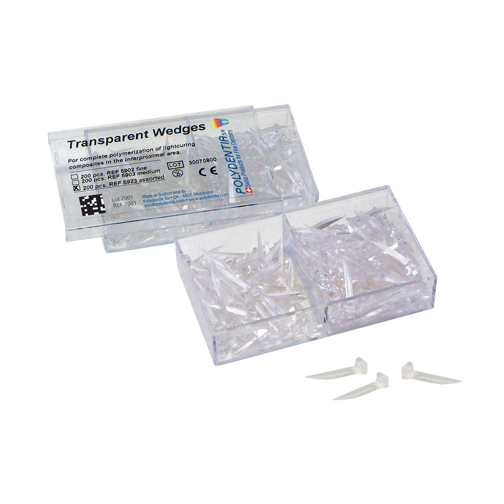 Interdentale kile, transparente fine, 200 stk.