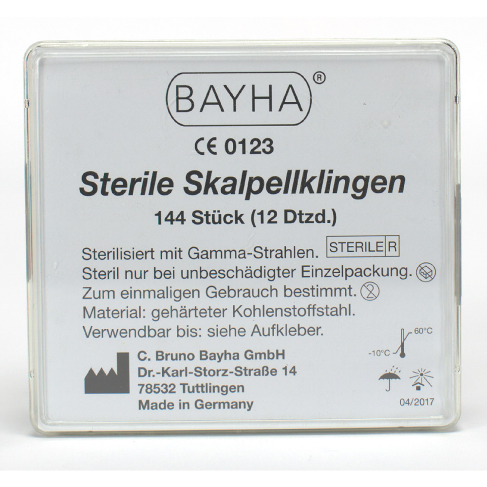 Bayha skalpelklinge steril figur 15, 144 stk.