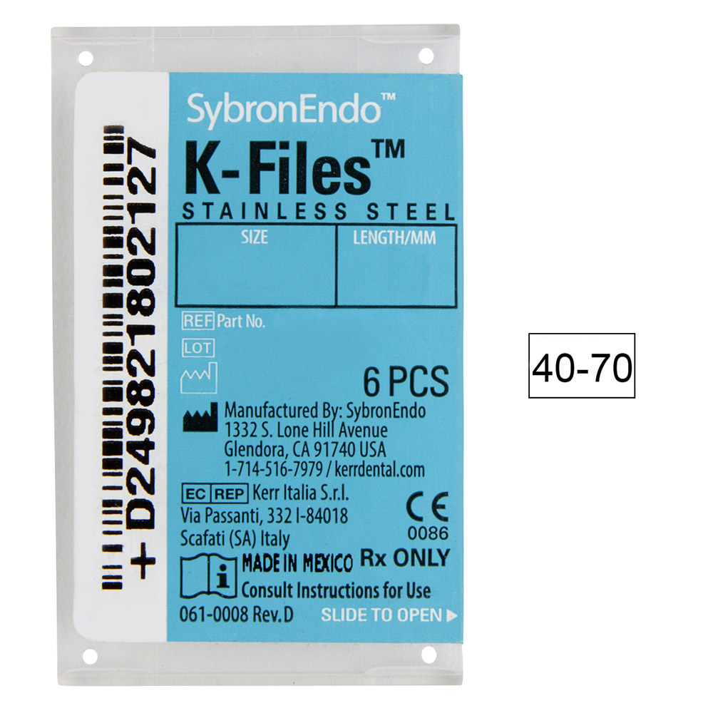 K stk. 40-70 21 mm, 6 stk. assorteret