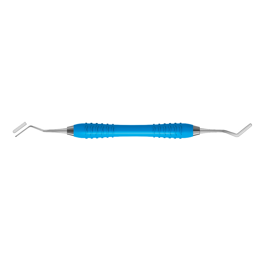 Heidemann spartel 2,5/0,3 mm fleksibel Colori silikonehåndtag lyseblå, stk.