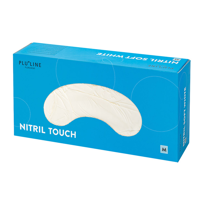 PLULINE NITRIL TOUCH handsker størrelse XS, pudderfri, 100 stk.