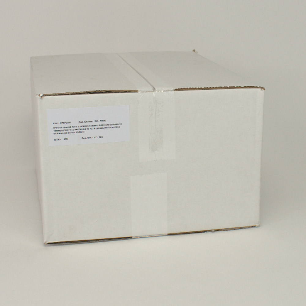 Engangs plastbakke hvid 18 x 28 cm, 400 stk.