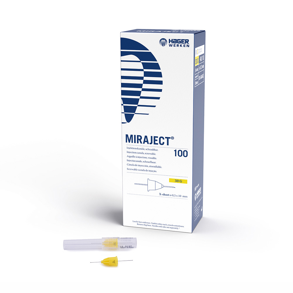 Miraject kanyler G30 0,3 x 10 mm, 100 stk.