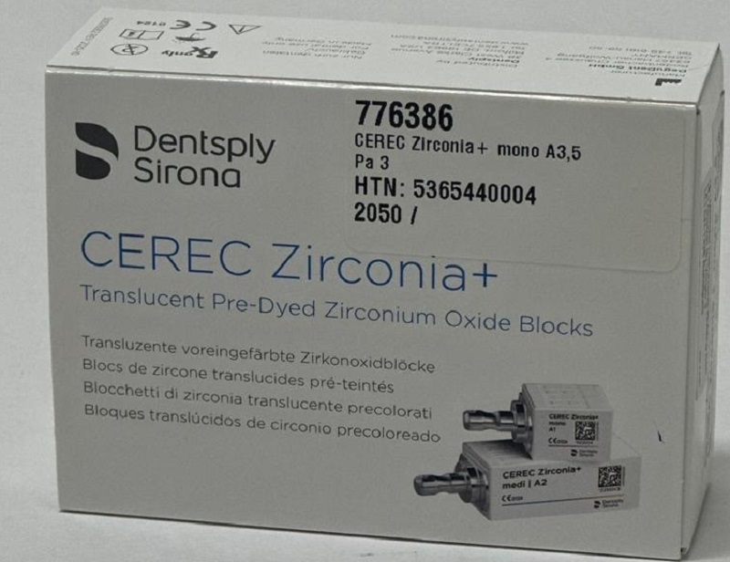 CEREC Zirconia+ mono A3.5, 3 stk.