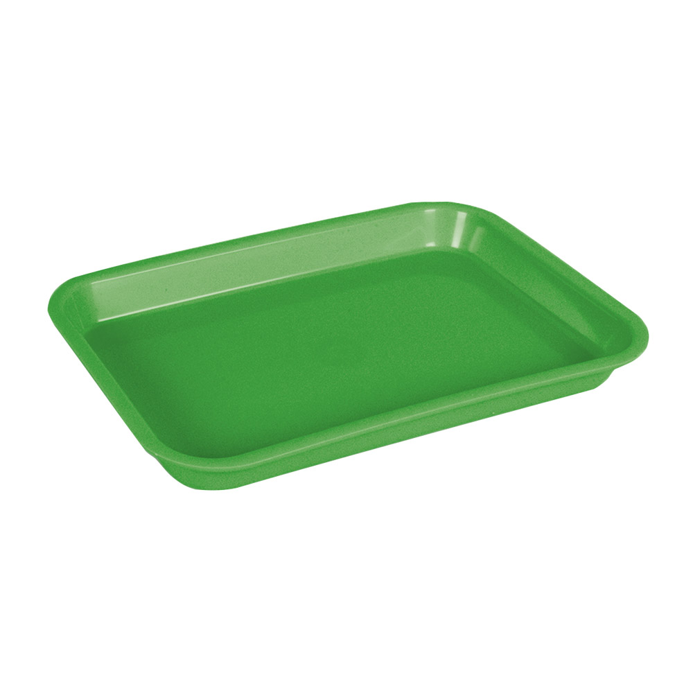 Mini-bakke uden inddeling neon grøn, stk.