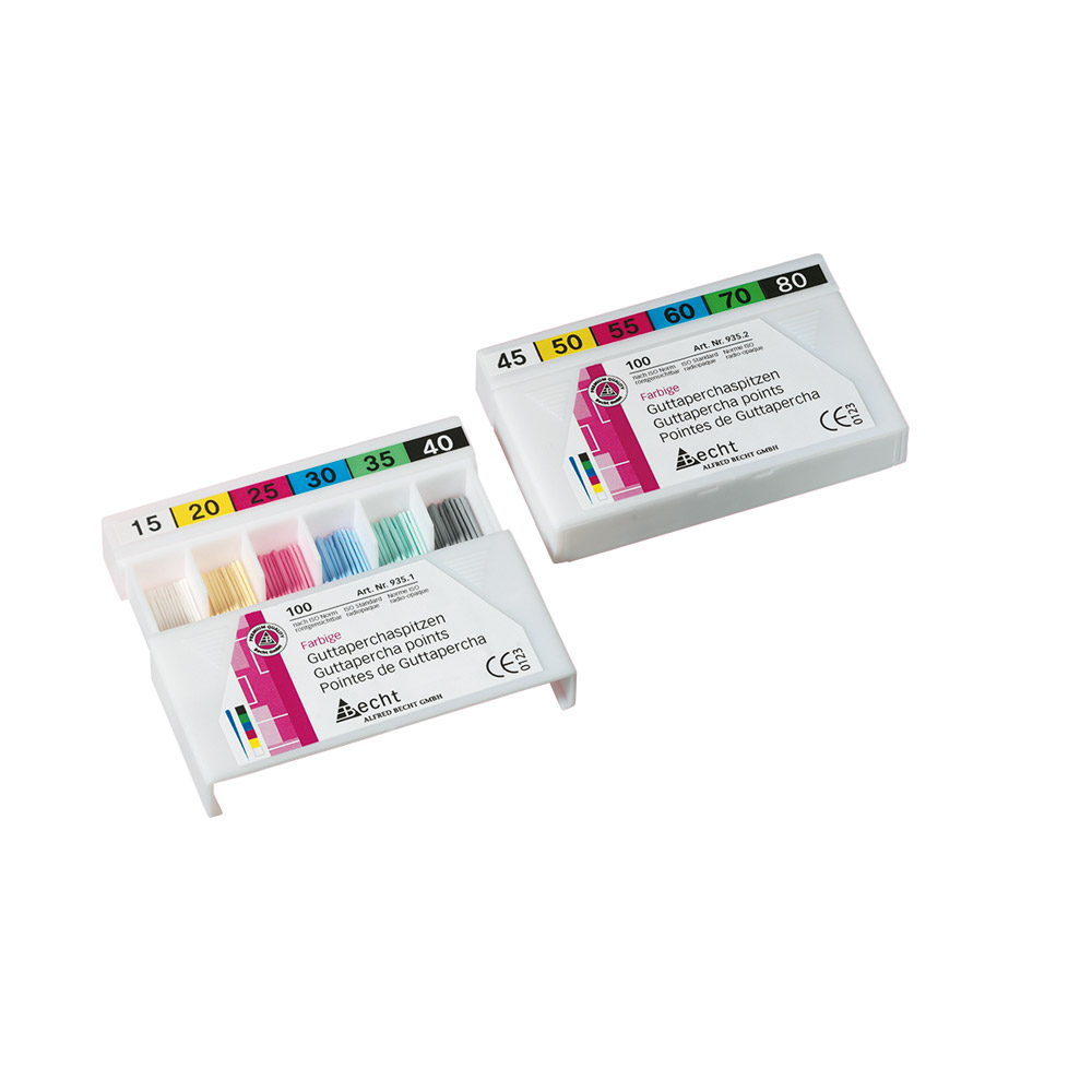 Guttaperchapidser farvede 934 Gr.20, 100 stykker