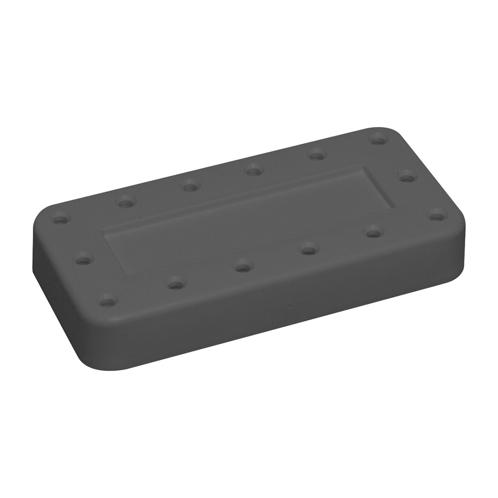 Bur Block 14-huls magnetisk grå, stk.