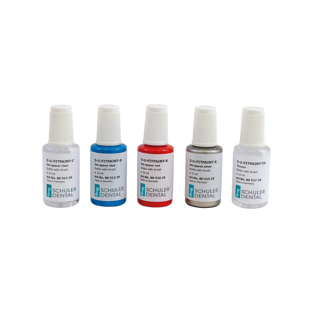 Fitpaint-R rød penselflaske, 25 ml