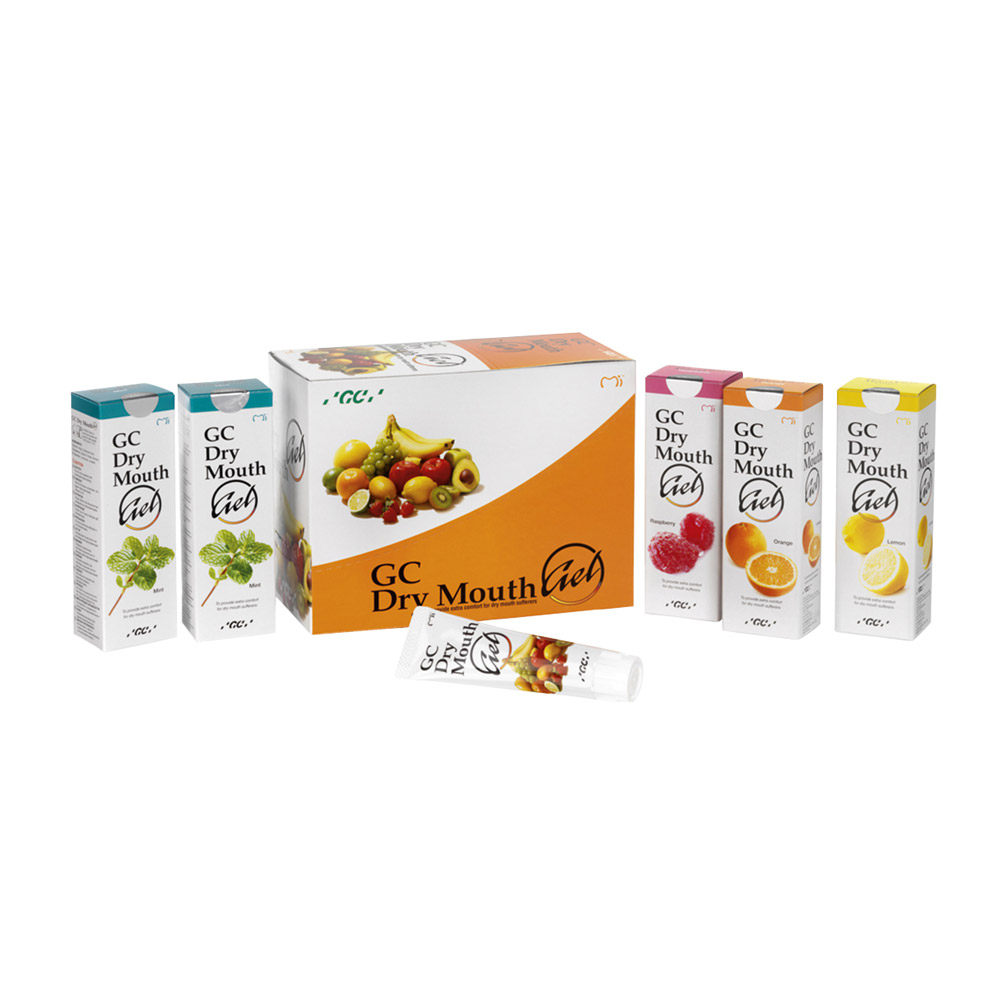 Tør Mund Gel GC, 10 rør assorteret