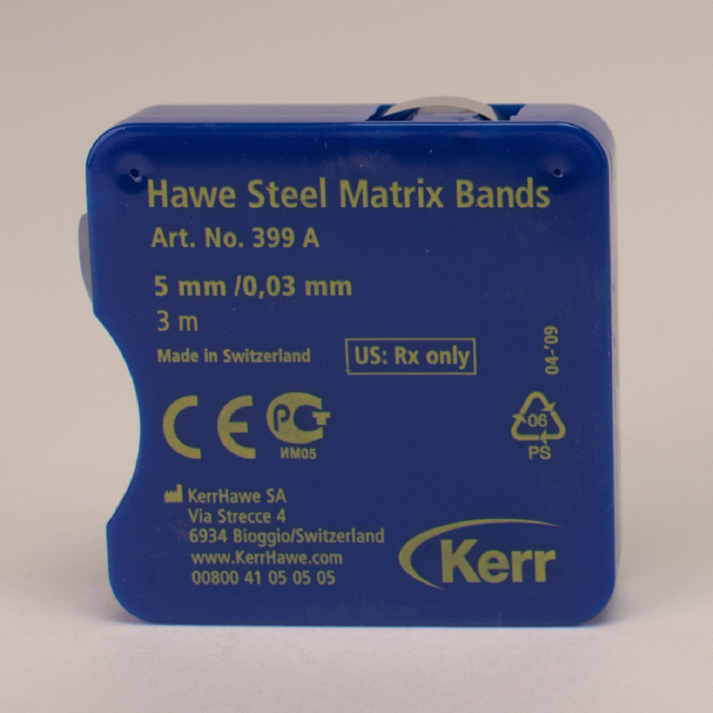 Matrixbånd EE 5 mm 399A, 3 m dispenser