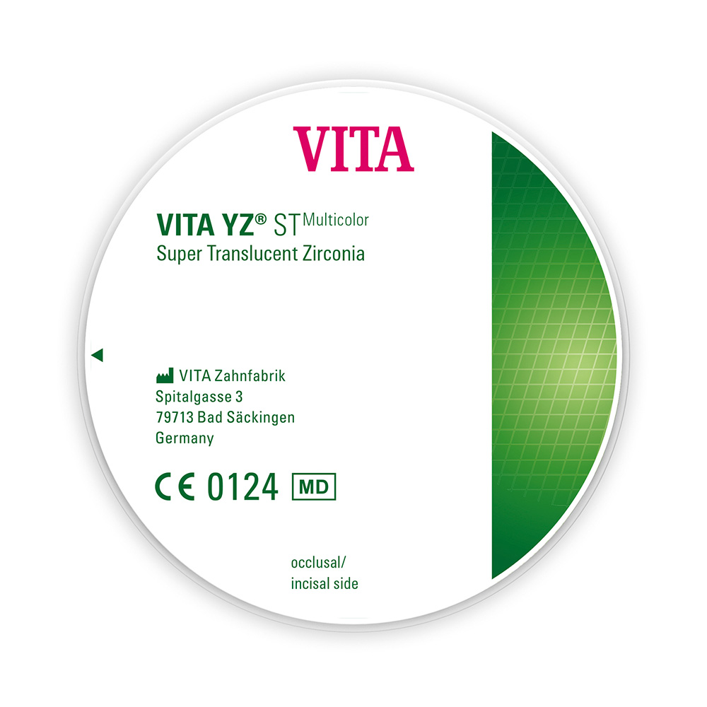 VITA YZ ST Multicolor Disc A1 98,4 x 14 mm, stk.