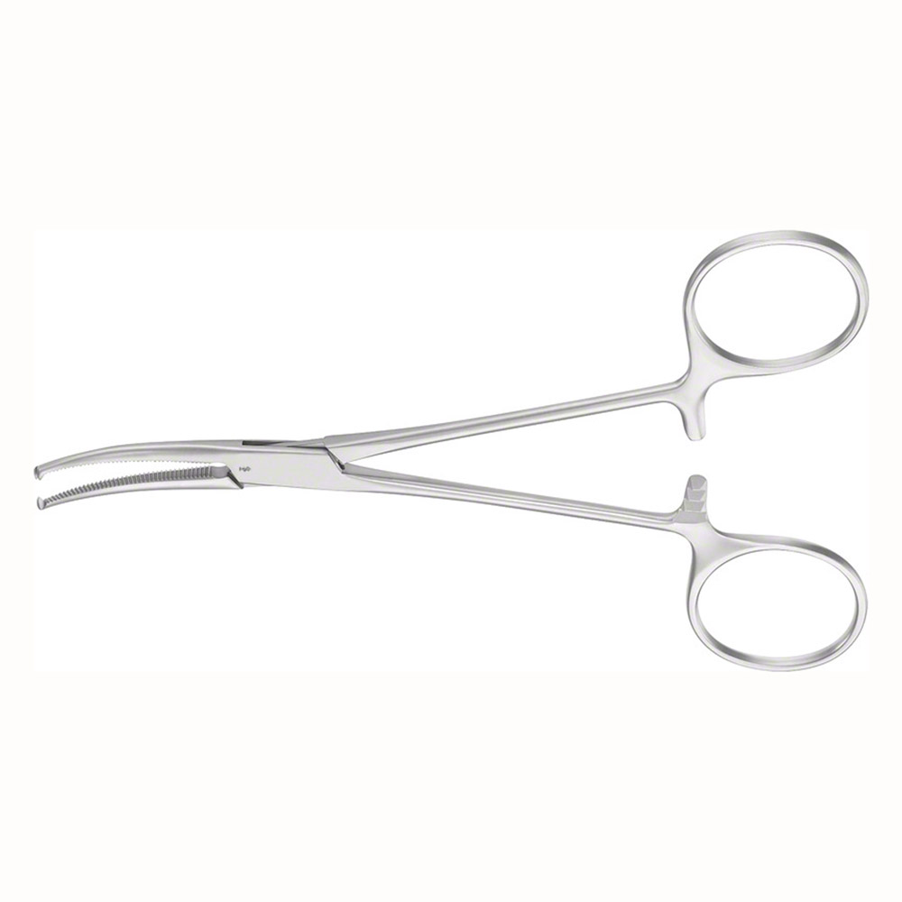 Arterieklampe Crile 14,0 cm buet 2 tænder, stk.