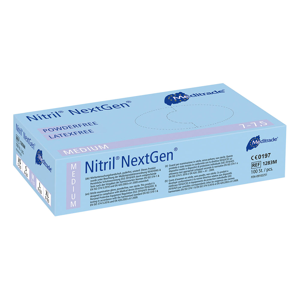 Nitril Next Generation Handske Str. M, 100 stk.