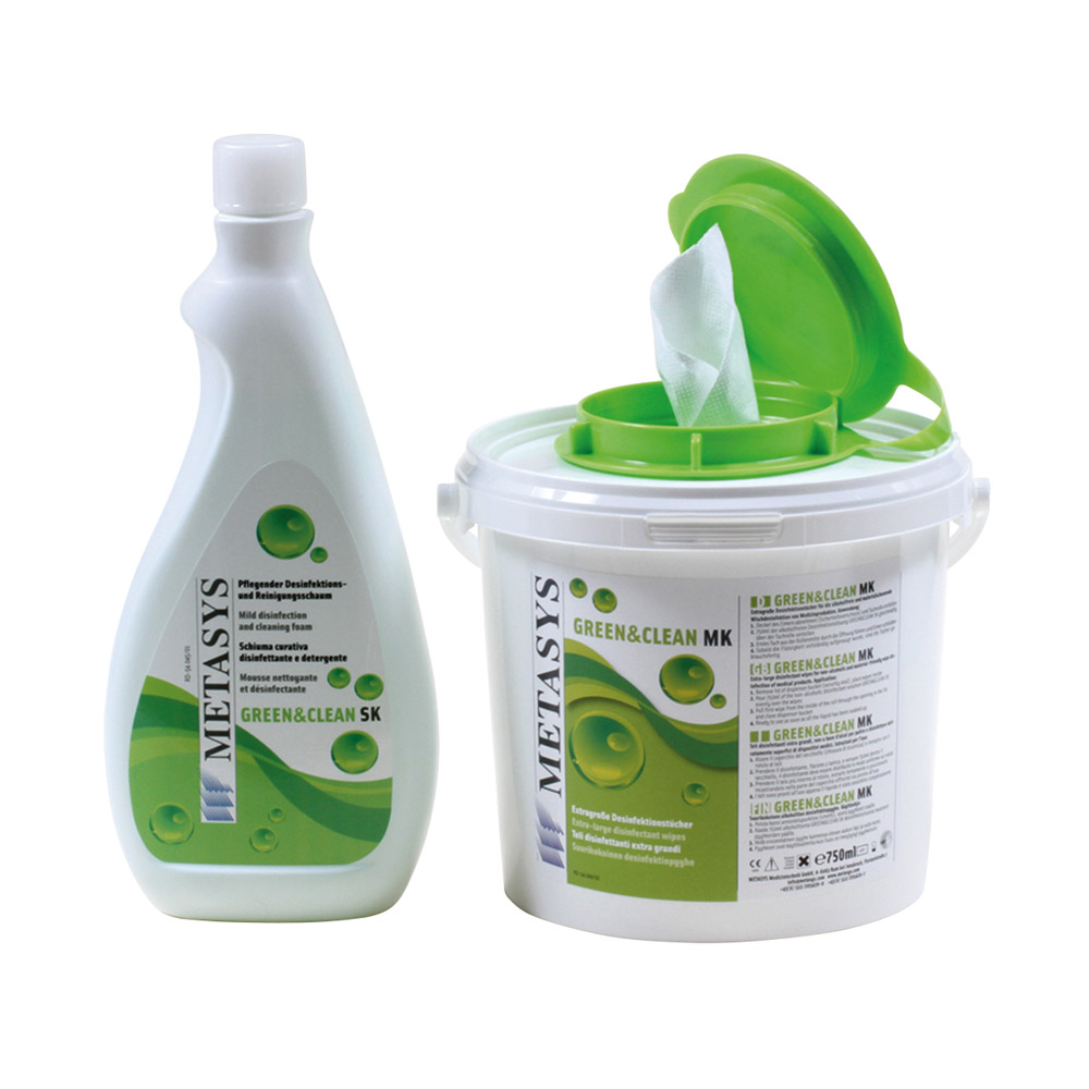 Green&Clean MK+SK klude + flaske, sæt